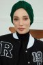 Laura - Mørk Grønn Bomull Turban