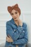 Julia - Caramel Bomull Turban