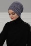 Wilma - Grå Bomull Turban - Ayse Turban