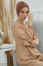 Wilma - Caramel Bomull Turban