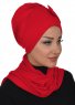 Bianca - Rød Bomull Turban