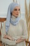 Rebecca - Lysegrå Bomull Turban