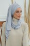Rebecca - Lysegrå Bomull Turban