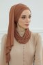 Rebecca - Caramel Bomull Turban