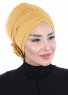Elisabeth - Sennepsgul Bomull Turban
