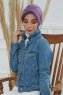 Sandra - Violet Bomull Turban