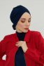 Ellie - Marineblå Bomull Turban