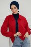 Ellie - Marineblå Bomull Turban