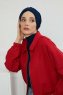 Ellie - Marineblå Bomull Turban