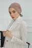 Ellie - Taupe Bomull Turban