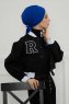 Ellie - Blå Bomull Turban