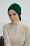 Ellie - Mørk Grønn Bomull Turban