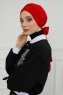 Ellie - Rød Bomull Turban