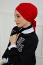 Ellie - Rød Bomull Turban