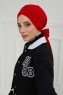 Ellie - Rød Bomull Turban