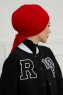 Ellie - Rød Bomull Turban