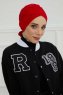 Ellie - Rød Bomull Turban