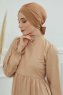 Ellie - Lysebrun Bomull Turban