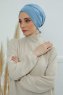 Ellie - Sky Blue Bomull Turban