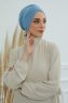 Ellie - Sky Blue Bomull Turban