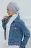 Ellie - Lysegrå Bomull Turban