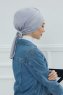 Ellie - Lysegrå Bomull Turban