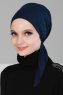 Felicia - Marineblå Bomull Turban