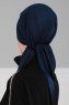 Felicia - Marineblå Bomull Turban