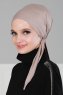 Felicia - Taupe Bomull Turban