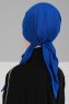 Felicia - Blå Bomull Turban