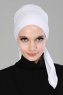 Felicia - Hvit Bomull Turban