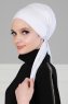 Felicia - Hvit Bomull Turban