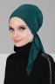 Felicia - Mørk Grønn Bomull Turban
