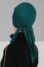 Felicia - Mørk Grønn Bomull Turban