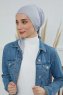Felicia - Lysegrå Bomull Turban