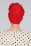 Kerstin - Rød Bomull Turban - Ayse Turban