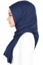 Sigrid - Marineblå Bumull Hijab - Ayse Turban