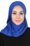 Sigrid - Blå Bumull Hijab - Ayse Turban