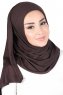 Sigrid - Brun Bumull Hijab - Ayse Turban