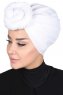 Sigrid - Hvit Bumull Hijab - Ayse Turban
