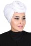 Sigrid - Hvit Bumull Hijab - Ayse Turban
