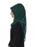 Evelina - Mørk Grønn Praktisk Hijab - Ayse Turban