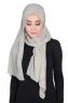 Joline - Taupe Premium Chiffon Hijab