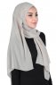 Joline - Taupe Premium Chiffon Hijab