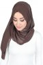 Joline - Brun Premium Chiffon Hijab