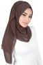 Joline - Brun Premium Chiffon Hijab