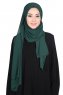 Joline - Mørk Grønn Premium Chiffon Hijab