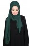 Joline - Mørk Grønn Premium Chiffon Hijab