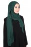 Joline - Mørk Grønn Premium Chiffon Hijab