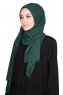 Joline - Mørk Grønn Premium Chiffon Hijab
